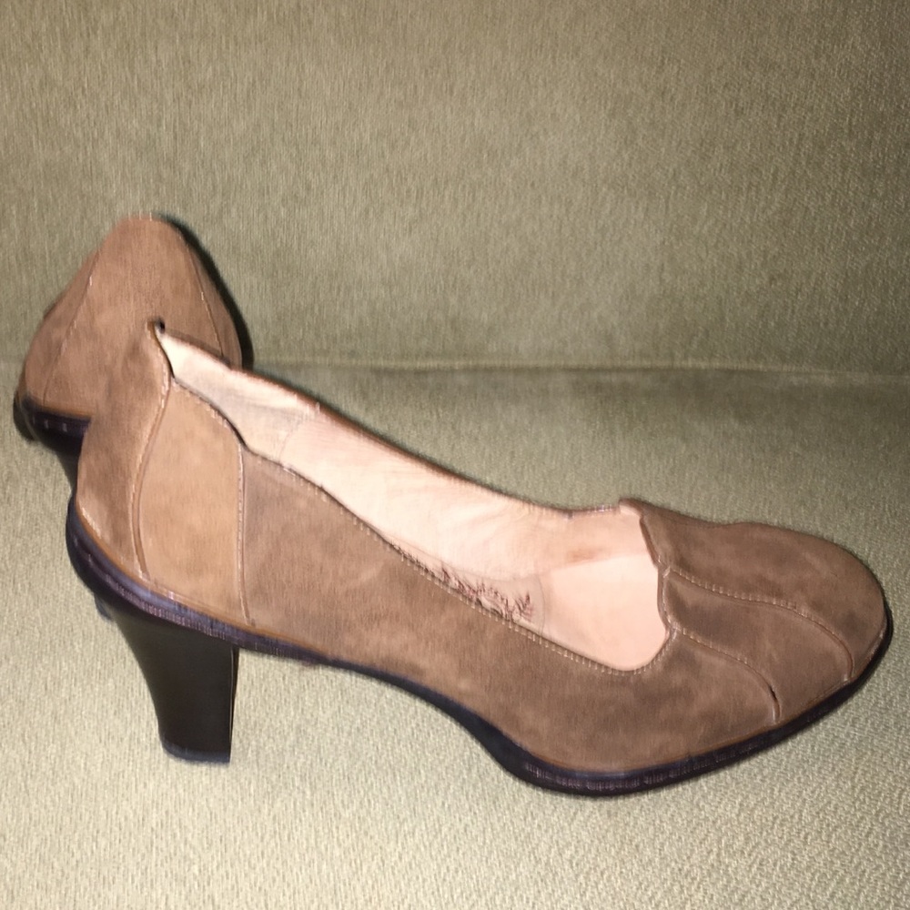SOFFT Women's Brown Leather Suede Pumps Size: 7N